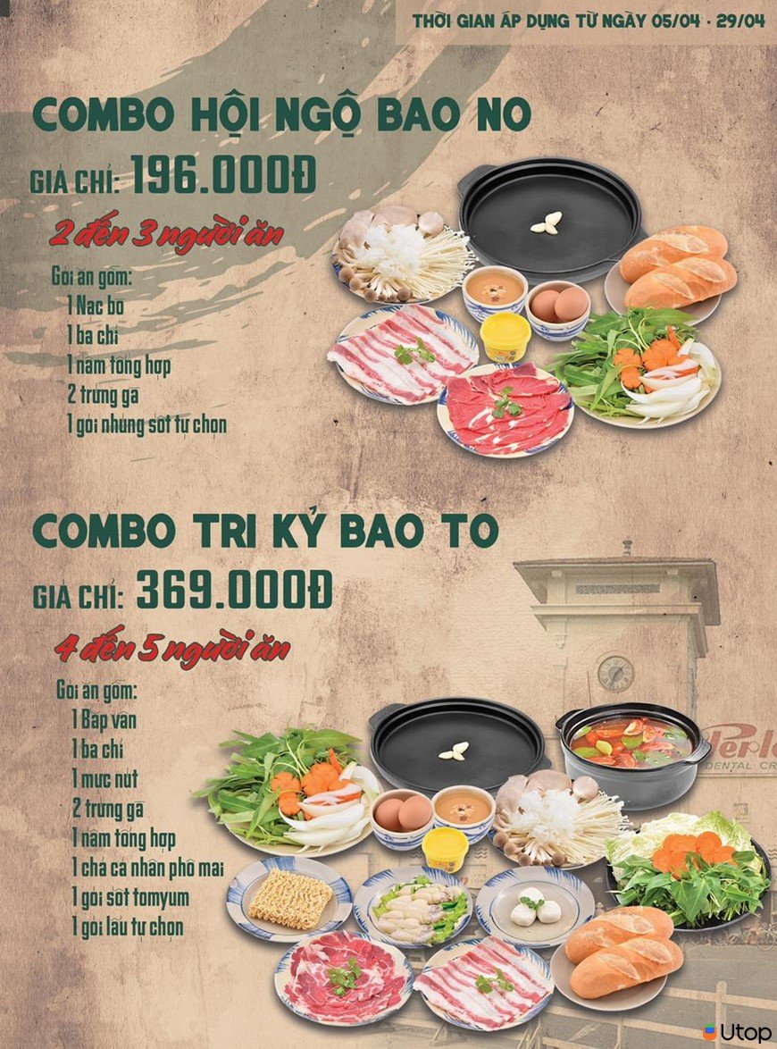 4. Menu tại Bò Lế Rồ 