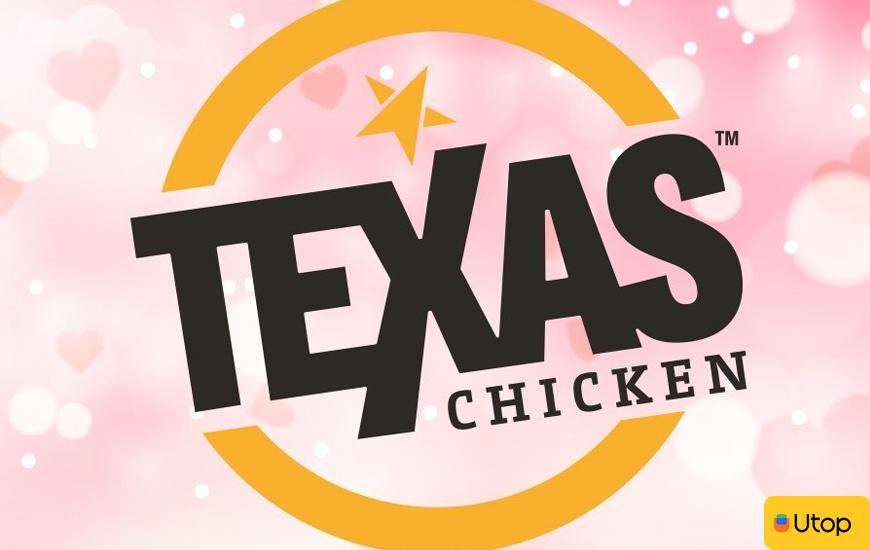 Mã voucher Texas Chicken trên ứng dụng Utop