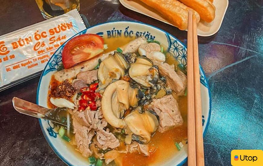 Bún ốc sườn - cô Sáu