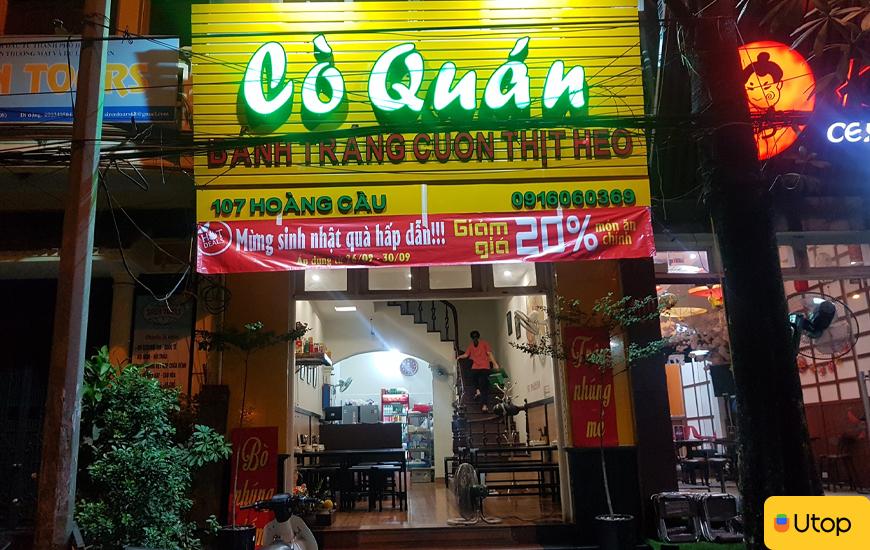 Bánh tráng thịt heo Cò Quán