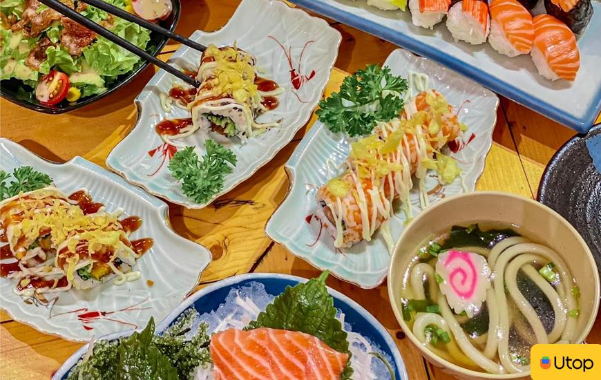 Mã giảm giá Utop khi mua voucher tại Buffet Sushi Kunimoto
