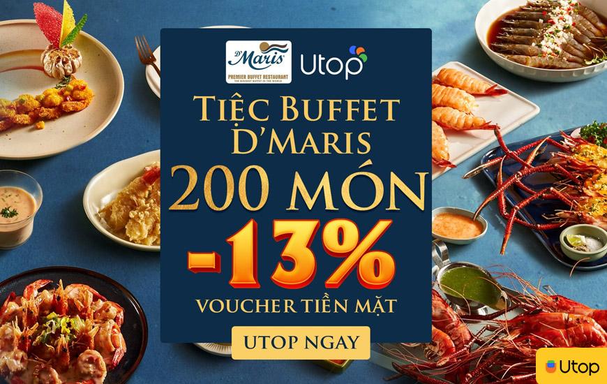 Tải Utop nhận ngay voucher ưu đãi tại nhà hàng D'Maris
