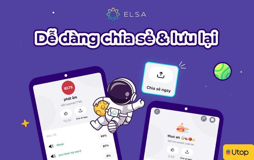 Một số tính năng nổi bật của Elsa Speak