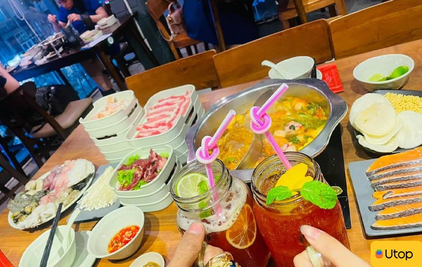 Review lẩu nhúng chỉ từ 165K tại nhà hàng Rakuen Hotpot